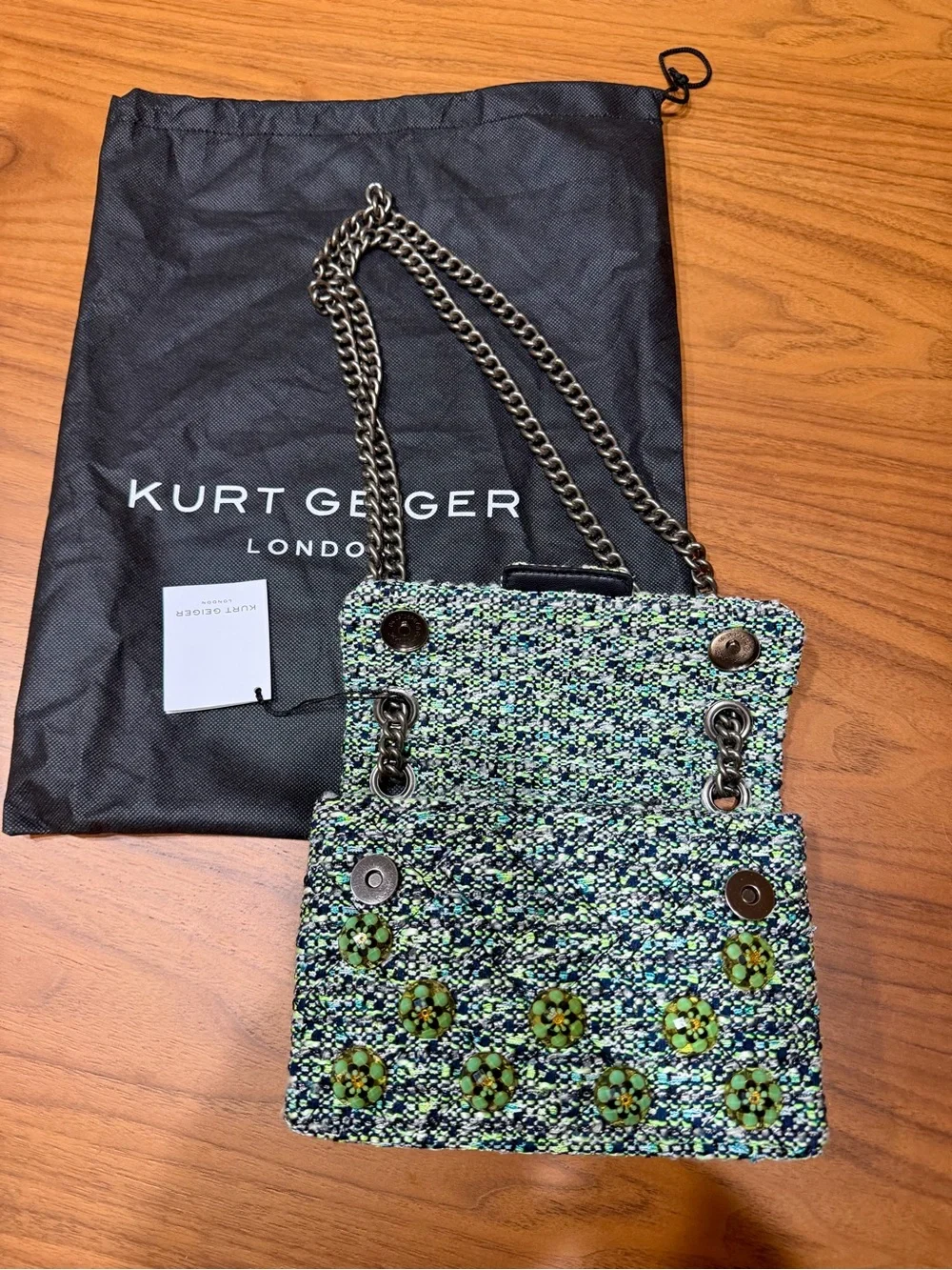 Kurt Geiger London Kensington Tweed Mini Cross Body Bag